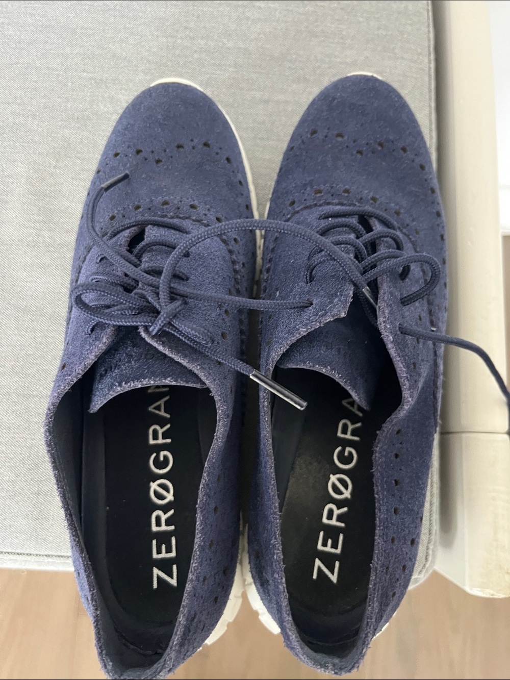 Navy Suede Cole Haan Wingtip Sneaker